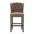 thumbnail image 3 of Jodi Tufted Wing Counter Stool Taupe, 3 of 5
