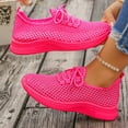 thumbnail image 5 of Rokment Womens Orthopedic Running Walking Tennis Shoes Breathable Mesh Comfortable Arch Support Memory Foam Orthotic Nursing Non Slip Work Sneakers Hot Pink Size 8.5, 5 of 7
