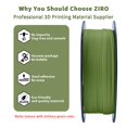 thumbnail image 2 of Filamento para impresora 3D ZIRO Matte PLA de 1,75 mm, color verde militar, 2 of 5