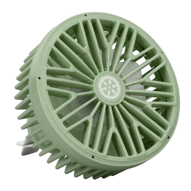 Car Cooling Fan, Low Energy Consumption Electric Car Fans Powerful Strong Wind 360 Degree Rotation for SUVs Green