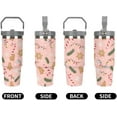thumbnail image 3 of Large Capacity Car Cup 30 Oz Christmas Winter Snow Stainless Steel Flip Straw Travel Tumbler Coffee Mug Insulated Water Bottle Tumbler with Lid And Straw LeakProof, 3 of 6