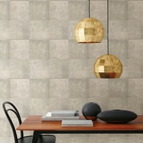 Brewster Vela Ivory Distressed Geometric Unpasted Non Woven Wallpaper, 21-in by 33-ft, 57.8 sq. ft.