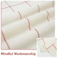 thumbnail image 5 of DriftAway Kitchen Curtains Striped Tier Linen Short Curtains Windowpane Plaid Cafe Curtains 36 Inch Length for Living Room Bathroom Chris Farmhouse Rustic Curtains Rod Pocket 2 Panels Red, 5 of 5