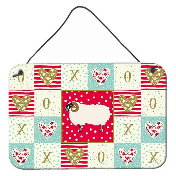 Carolines Treasures CK5400DS812 8 x 12 in. Scottish Blackface Sheep Love Wall or Door Hanging Prints