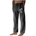 thumbnail image 2 of Pantalones largos para hombre, moda, estampados, casuales, cintura elástica con bolsillo, pantalones deportivos, pantalones de poliéster para hombre., 2 of 3