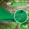 thumbnail image 3 of Toldo Carpa Impermeable Plegable De Acero 3x3m Kingsman verde oscuro 1, 3 of 8