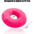 thumbnail image 2 of Numjaw Ear Piercing Pillow, 9" O-Shaped Pillow with Ear Holes, Doughnut Pillow for Ear Piercing, Side Sleepers, Relieve Ear Pain, Ear Inflammation (Pink), 2 of 6