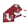 thumbnail image 2 of maskred Christmas Table Runner Cover Linen Cloth Xmas Tablecloth Snowman Party Decor Elk, 2 of 6