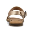 thumbnail image 3 of Journee Womens Wide Width Lavine Multi Strap Flat Sandals, 3 of 9