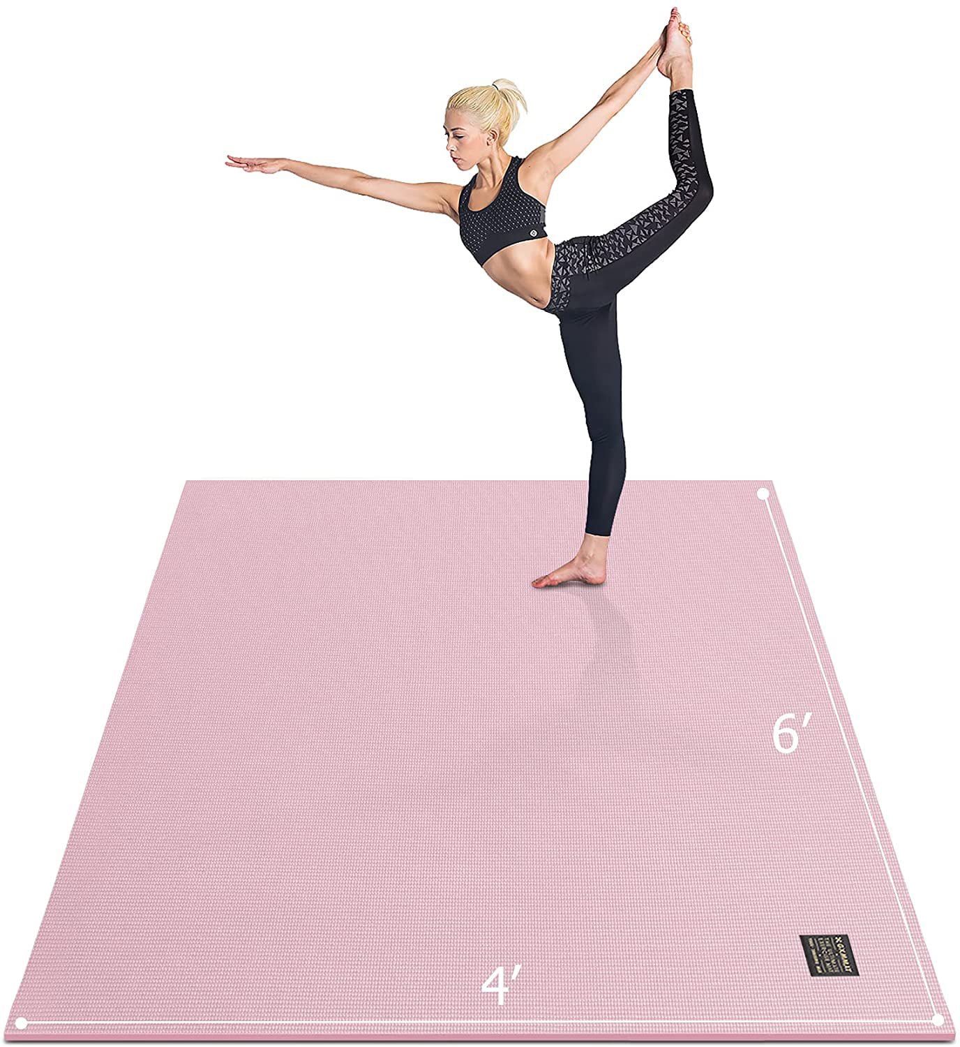 72" Non-Slip Yoga Mat Gym Camping Fitness Exercise Pilates Meditation Pad US 