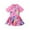 Red, variant on REDARER Girls One Piece Swimsuit Tropical Leaf Print Short Sleeve Ruffle Dress with Attached Shorts for Beach Pool,4-5 Years