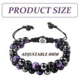 thumbnail image 4 of Bracelet Triple Protection, Bracelets Faits à la Main pour Hommes Femmes, 4 of 7