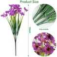 thumbnail image 3 of GRNSHTS 6 Bundles Artificial Flowers Outdoor UV Resistant Fake Flowers No Fade Faux Plastic Plants Garden Home Wedding Farmhouse Decor (Light purple), 3 of 13