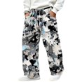thumbnail image 3 of GrmtClth Mens Camo Corduroy Pants Elastic Waist Drawstring Cargo Joggers Baggy Sweatpants Fall Winter Streetwear Bottoms 3XL, 3 of 7