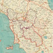Tuscany Map Heart Print 3D Wall Art Gift