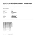 thumbnail image 3 of 2010-2012 Mercedes E550 17" Hyper Silver OEM Factory Wheel Rim 2124011902, 3 of 3
