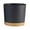 O662 Grey C!, variant on 12" Pots Indoor Plastic Flower Pots with Holes and Saucers Modern Planters for Indoor Succulents Flowers Outdoor Flower Pots Happy Day!