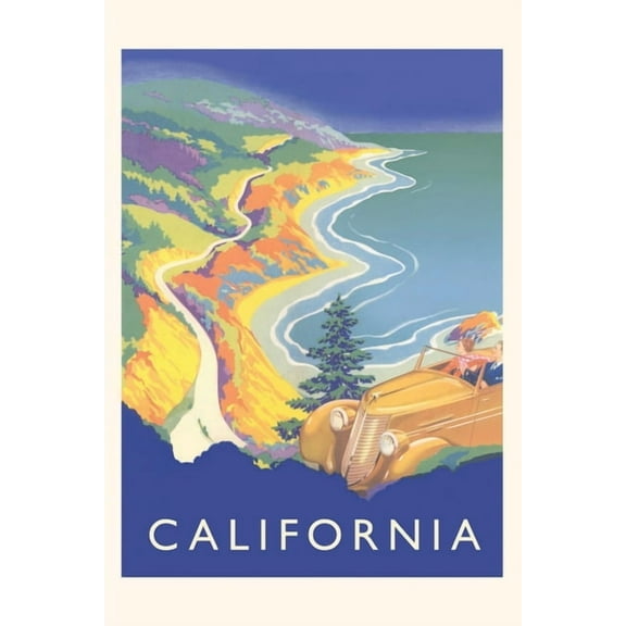 Pocket Sized - Found Image Press Journals: Vintage Journal California Travel Poster (Paperback)