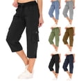thumbnail image 7 of YAYUBA Women's Cargo Pants with Pockets High Waisted Casual Y2k Streetwear Trousers with Pockets Loose Fit Women Trendy Wide Leg Workwear Pants with Pockets, 7 of 7