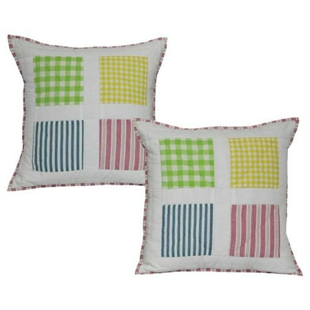 Patch Magic Springworks Cotton Throw Pillow (Set of 2)