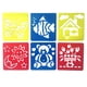 thumbnail image 4 of plantillas de plástico para dibujar y pintar, lavables, para manualidades infantiles y proyectos escolares (patrones aleatorios)., 4 of 5