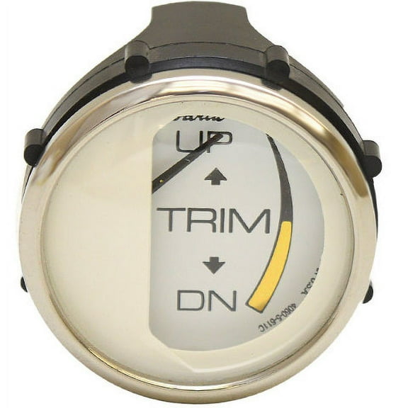 Faria Boat Trim Gauge GP4515A | Evinrude 2 Inch Chesapeake White SS