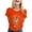 72Orange237, variant on XAOFW Women's T-Shirts Carnival Short Sleeve Crewneck Cartoon Print T Shirt Daily Wear Relaxed Fit Tee Shirts Party Night Trendy Cozy Top
