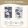 thumbnail image 4 of SIXHOME Outdoor Rug 6'x9' Waterproof Reversible Patio Rug Boho Geometric Indoor Outdoor Rugs Lightweight Plastic Straw Ourdoor Carpet for RV Camping Deck Balcony Modern Porch Decor Blue, 4 of 7