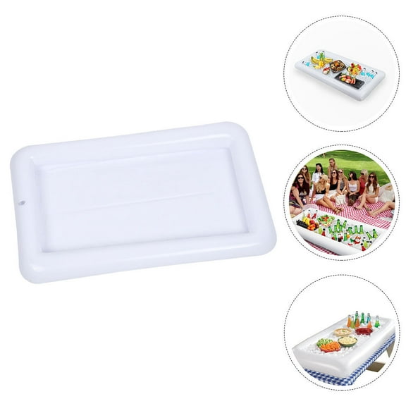 UPOUART Inflatable Ice Bucket Cooler White Portable Ice Holder for Bar Parties and Outdoor Use 1 Piece