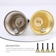 thumbnail image 6 of FELTECHELECTR Vintage Bells Golden 4Pcs 12x6.5cm Wood Metal, 6 of 8