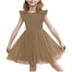thumbnail image 1 of Vestido de Verano de Manga Corta Moda Primavera Y Verano Manga Corta Cuello Redondo Falda de la Princesa Ruffle para Diario, Viajes, Hogar, Vacaciones, Fiesta de Cumpleaños, 1 of 7