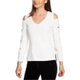thumbnail image 1 of Blusa 1.STATE con Hombros Descubiertos y Mangas Oblicuas Mujer Blanca Pequeña, 1 of 2