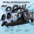 thumbnail image 2 of Altavoz Bluetooth W-KING D8 90 W Pico 50 W RMS IPX6 resistente al agua, 2 of 7