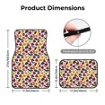 thumbnail image 5 of Pofeuu Halloween Pumpkin Print Car Foot Mat Set of 4 Pieces - All-Weather Full Set Floor Mats for Cars Trucks SUVs, 5 of 7
