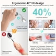 thumbnail image 6 of golytefs 4Pcs Adaptive Utensils Set 2.5oz & 42 Angled Hand Tremor Weighted Silverware(r), 6 of 9