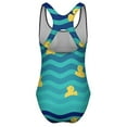 thumbnail image 5 of Little Yellow Ducks Swimsuit Animal Print Swimwear One Piece Holiday Swim Graphic Bodysuit High Cut Bathing Suits Ladies Push Up, 5 of 7