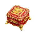thumbnail image 4 of fenteer Vintage Jewelry Box Creative Small Trinket Box for Jewelry Necklace Earrings red, 4 of 8