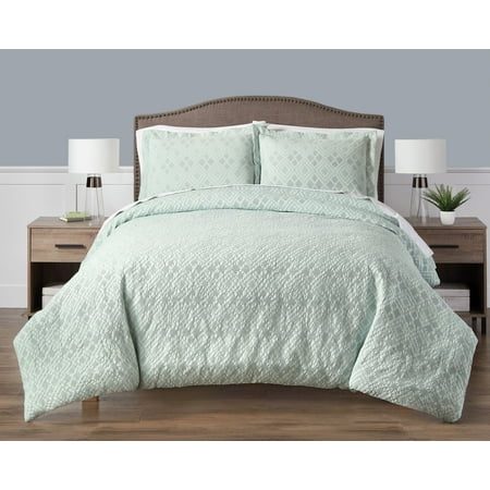 Better Homes And Gardens Waffle Light Green 3 Piece Comforter Set