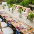 thumbnail image 4 of Cloth Napkins Set of 8 - 20x20 Inches, Independence Day Washable Reusable Table Napkins, 4th of July Red Truck Flag Wooden Soft & Absortbent Dining Napkin for Party Wedding Hotel Restaurant, 4 of 8
