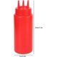 thumbnail image 3 of 3pcs seasoning bottle sauces bottle 3 hole condiment squeeze bottle with lid ketchup dispenser for dressing sauces ketchup, 3 of 5