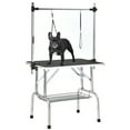 thumbnail image 3 of Pet Grooming Table, 43 Inch Portable Trimming Table Drying Table with Arms, Nooses, Mesh Tray, Adjustable Height, Maximum Capacity Up to 220Lb, Foldable Pet Station for Large Dogs, 3 of 7