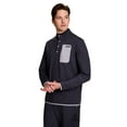 thumbnail image 4 of Reebok Men's and Big Men's Freedom Mock Neck Snap Pullover Sweatshirt, Sizes S-3XL, 4 of 6