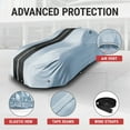 thumbnail image 3 of iCarCover Waterproof Custom Fit Premium Car Cover for 1991-1996 Oldsmobile 98 (Gray / Black), 3 of 8