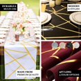 thumbnail image 4 of Efavormart 9FT Hunter Emerald Green Geometric Table Runner With Gold Foil Patterns, 4 of 11