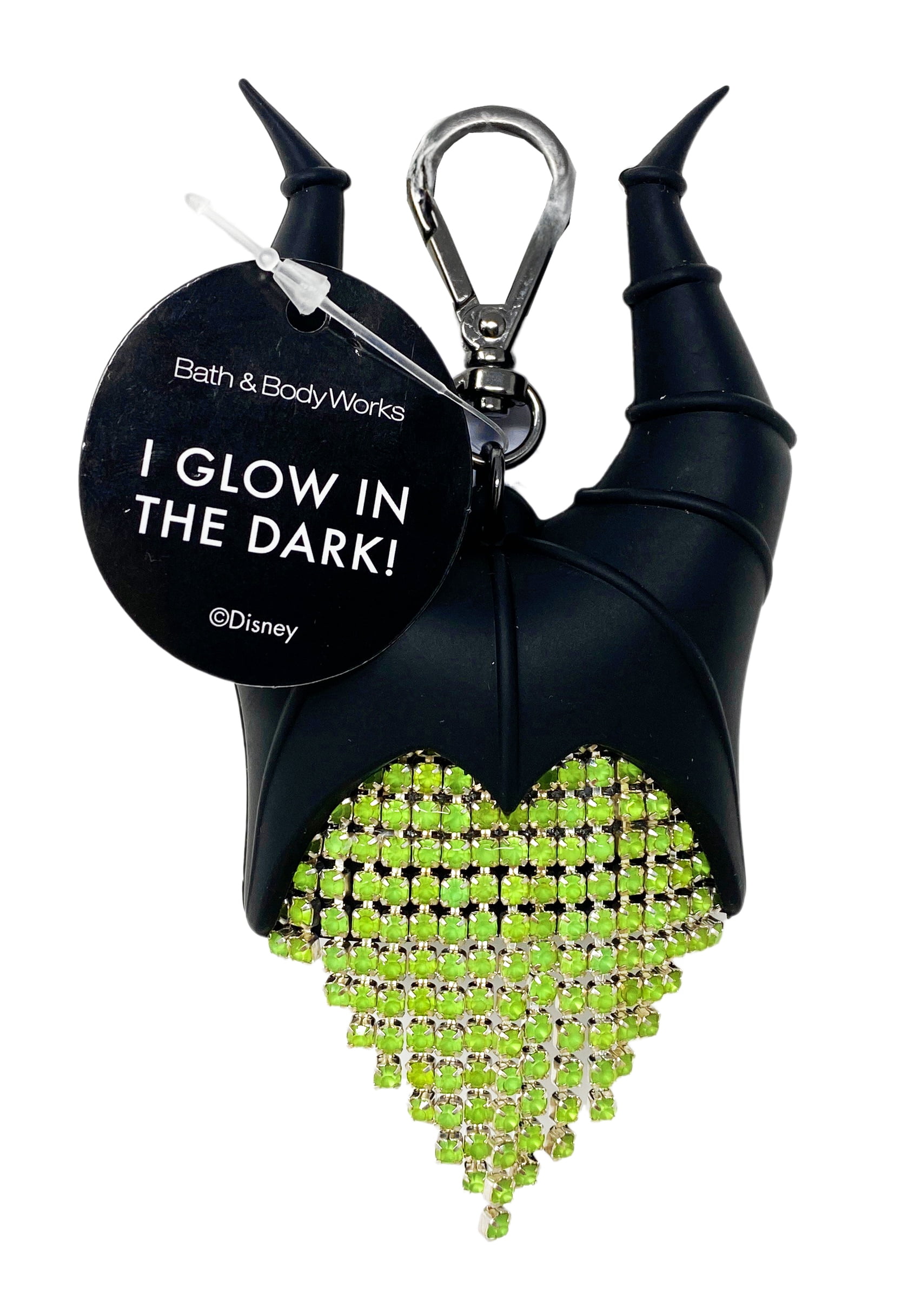 Bath & Body Works Disney Villains Collection Maleficent Bling Glow-in-the-Dark Hand Gel Holder with a Natural Oats Mini Soap