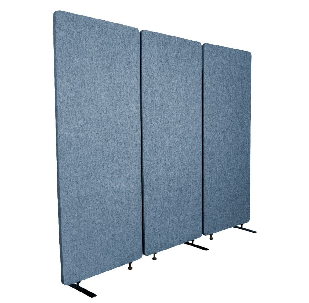 RECLAIM Acoustic Room Dividers 3 Pack in Pacific Blue