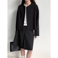 thumbnail image 2 of Women'S High Waist A-Line Skirt Casual Skirt Black L, 2 of 9