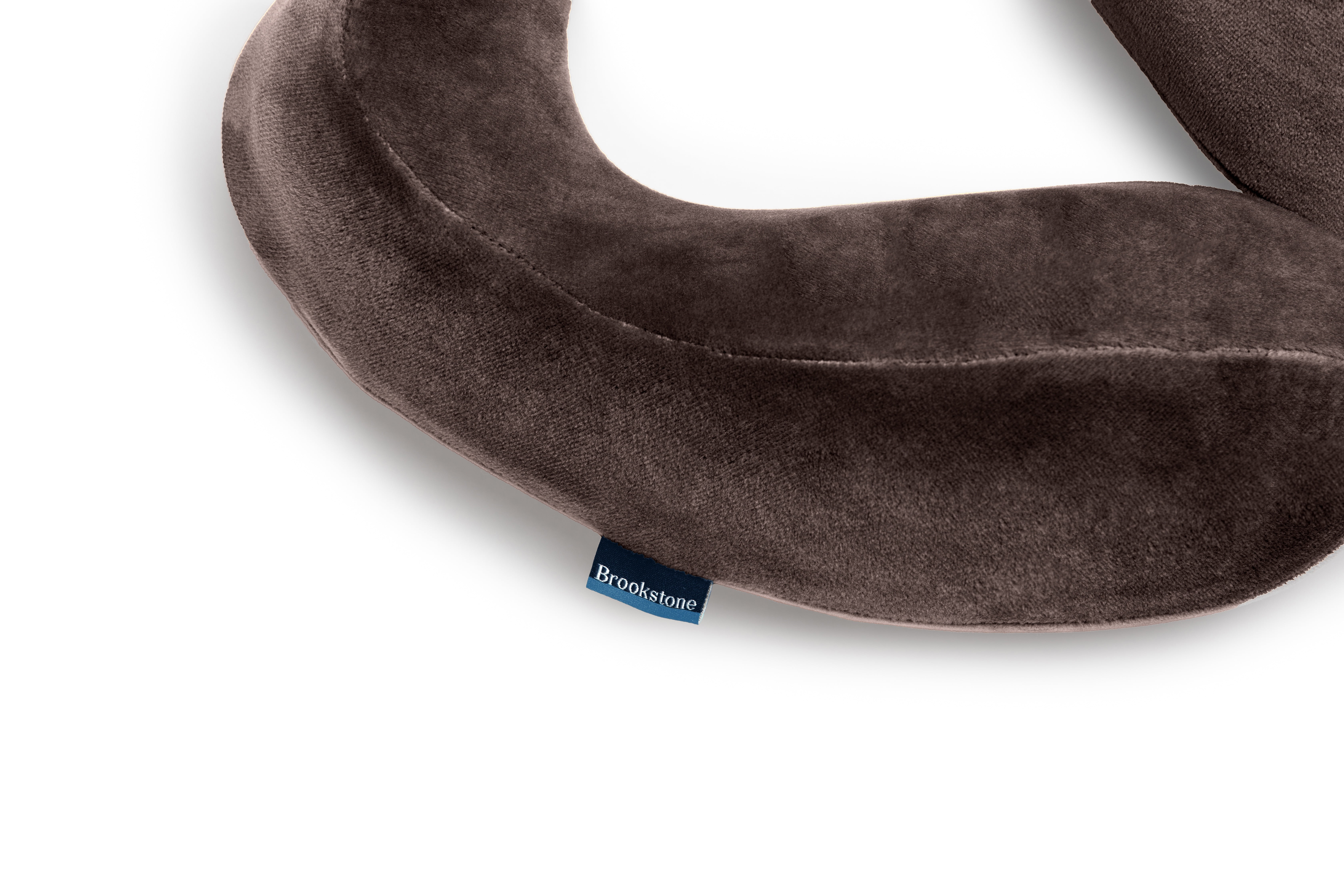 Brookstone Travel Neck Pillow  Contoured Head Memory Foam Neck Support Pillow for Travelling  (图3)