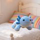 thumbnail image 5 of Lindo peluche de salamandra de cuatro patas | Peluche suave | Ojos grandes y expresión sonriente | Decoración infantil | Multicolor, 5 of 6