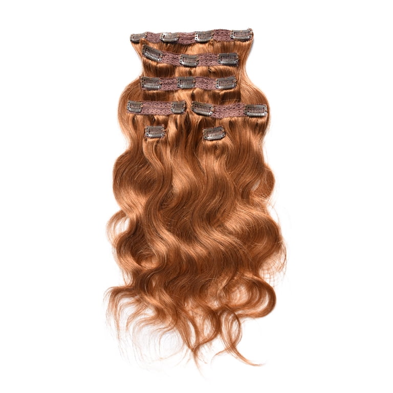 Full Head Clip in Hair Extensions Body Wave Human Hair  display picture 2